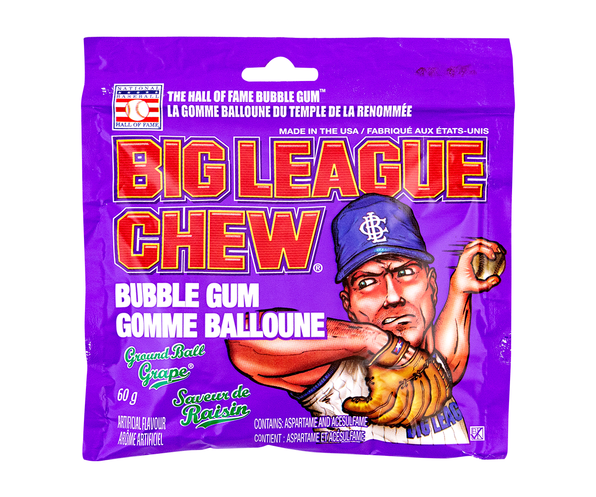 Big League Chew Ground Ball Grape - Old Fashioned Candy - Candy