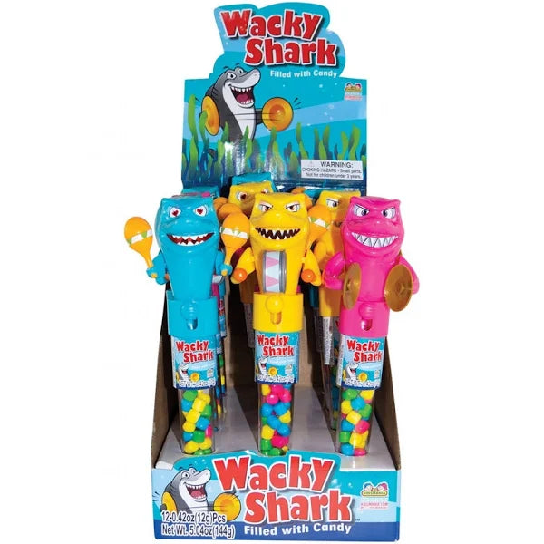 Wacky Shark Toy with Candy - 12 pack