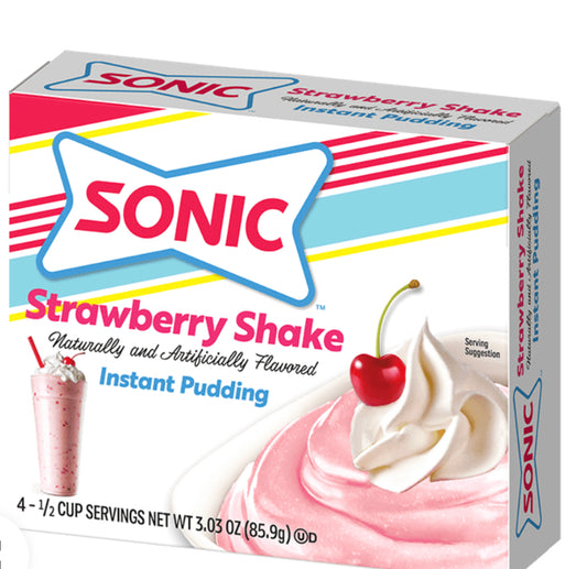 Sonic Strawberry Shake Instant Pudding