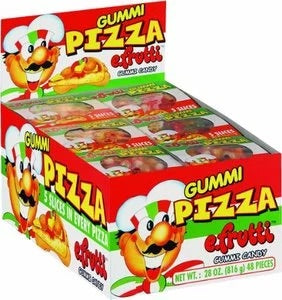 EFRUTTI GUMMI PIZZA (WRAPPED) 48 UNITS